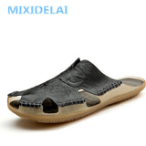 Men's Leather Beach Sandals - Non-Slip, Comfortable, Summer Shoes - FREE SHIPPING