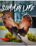 Men's Leather Beach Sandals - Non-Slip, Comfortable, Summer Shoes - FREE SHIPPING