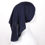 New Soft Modal Muslim Turban Hat Inner Hijab Caps Islamic Underscarf Bonnet India Hats Female Headwrap Turbante Mujer